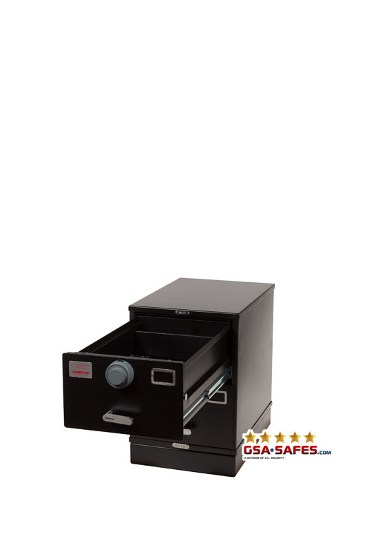 Image of 7110-01-015-4638 | Class 6, 2 Drawer File Cabinet, Black - Kaba Mas X-10