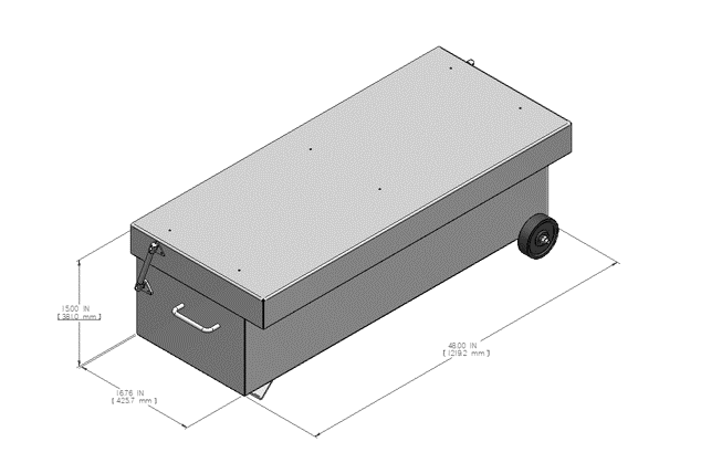 Image of Top Load Type 2 Indoor Storage Magazine - T2-IN-48x17x15