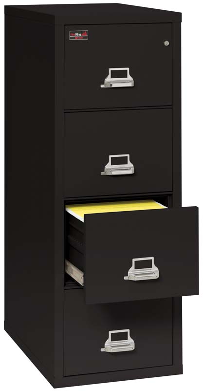 Image of FireKing 4-1956-2, 4 Drawer Vertical, Letter Width, 2 Hour Fireproof Filing Cabinet