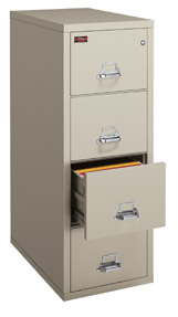 Image of FireKing 4-2157-2, 4 Drawer Legal, 2 Hour Fireproof Vertical Filing Cabinet