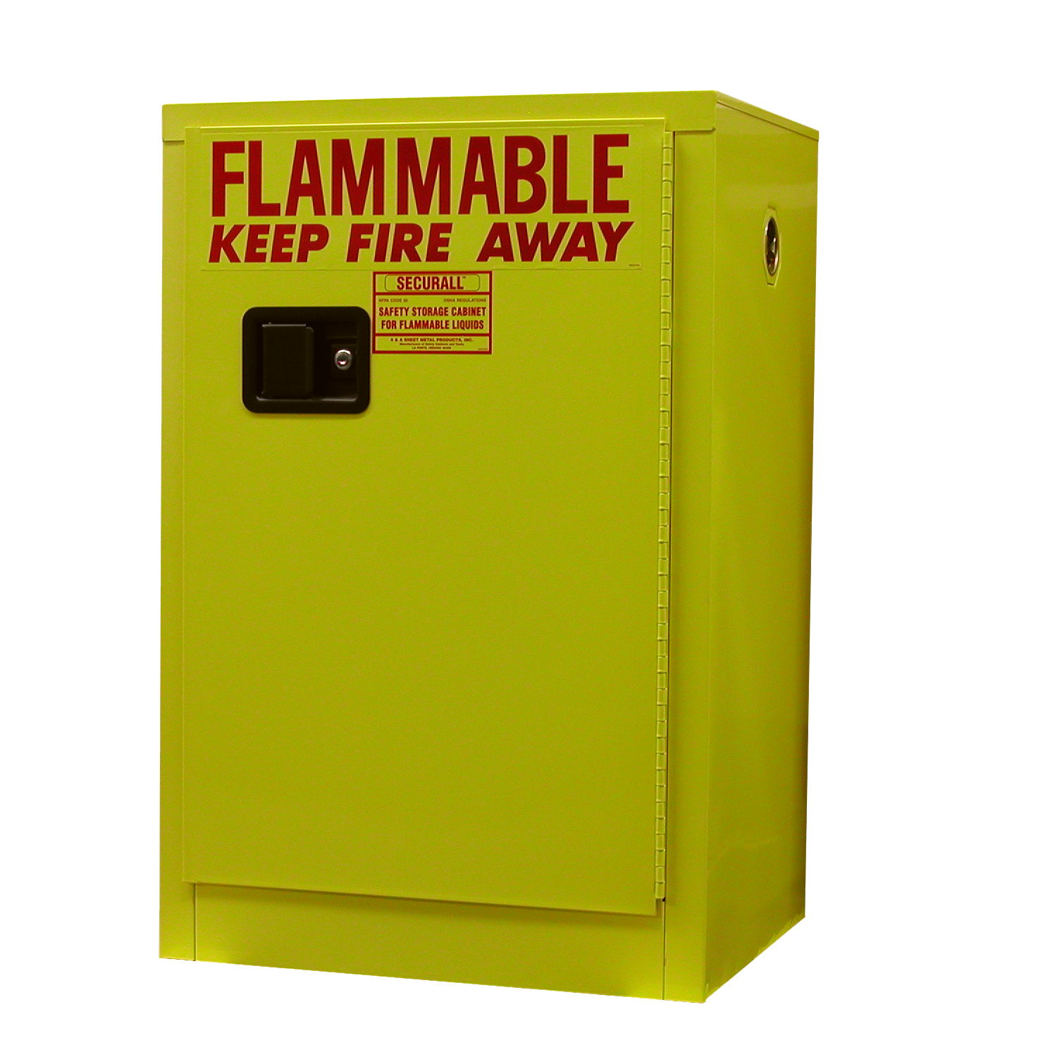 Image of A105 - 12 Gal. Flammable Storage Cabinet w/ Self-Latch Standard Door