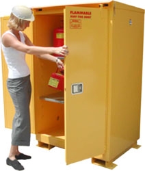 Image of A190WP1 - Weatherproof Flammable Storage Cabinet - 90 Gal. Self-Latch Standard 2-Door
