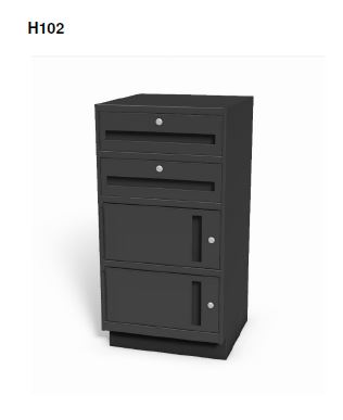 Image of Model H102 - Stand-up 38â High Undercounter Cabinet
