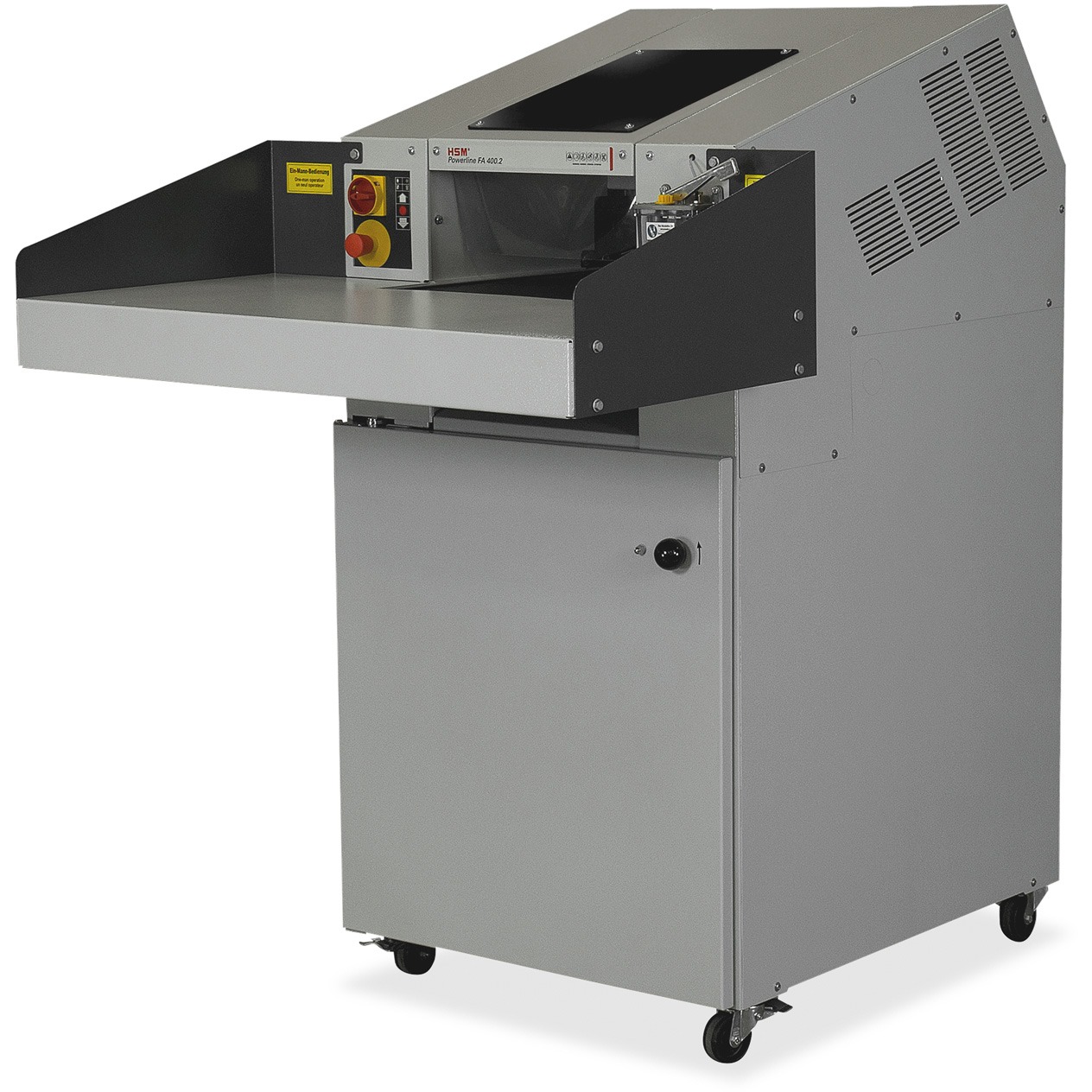 Image of HSM Powerline FA400.2 Strip-cut Continuous-Duty Industrial Shredder, White Glove Delivery