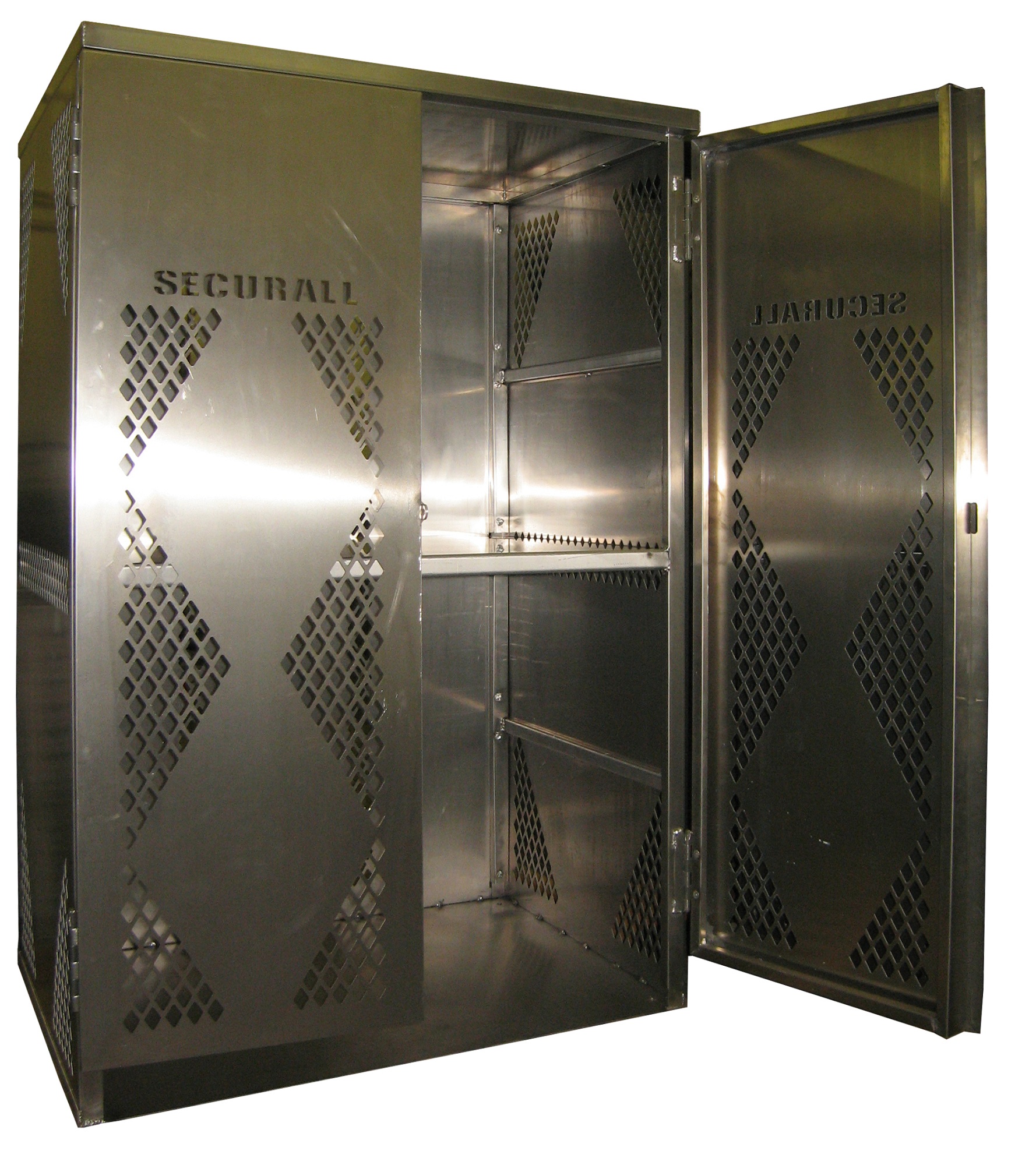 Image of LP12S - Vertical - LP/Oxygen Storage Cabinet - 12 Cyl. Vertical Standard 2-Door