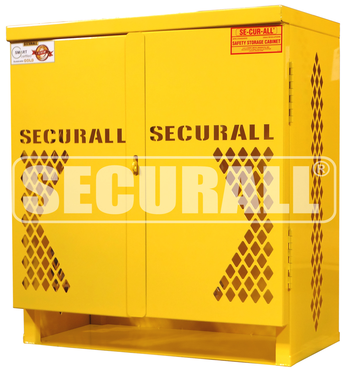 Image of LP4S-Steel - LP/Oxygen Storage Cabinet - 4 Cyl. Horizontal Standard Door