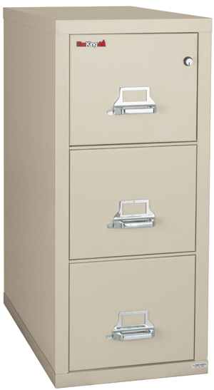 Image of FireKing 3-2131-C, 3 Drawer Legal Width Fireproof File Cabinet