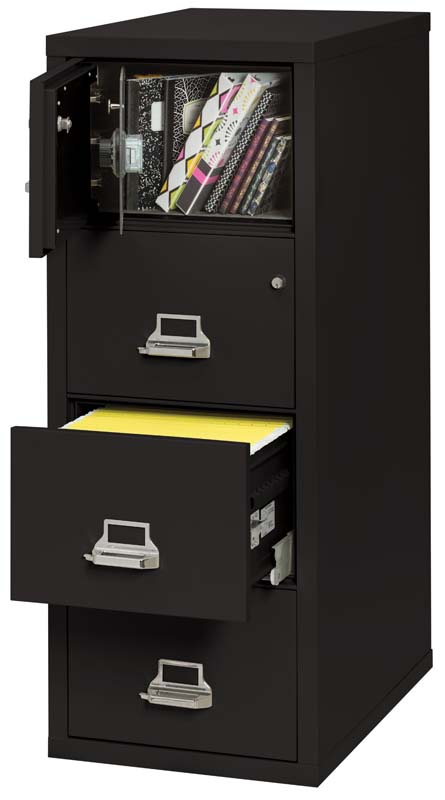 Image of FireKing 4-2131-C SF Safe in a File Cabinet